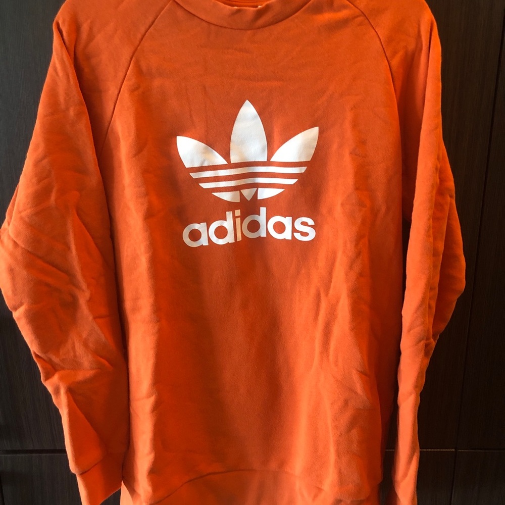 Orange Adidas Originals Sweatshirt Size M